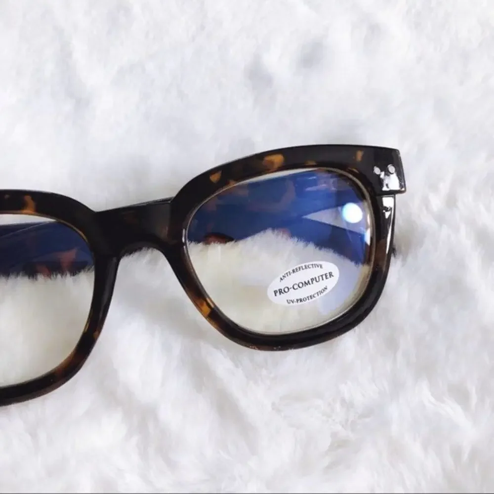 Jade Brown Computer Blue Light Glasses